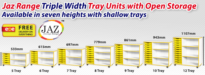 Jaz Triple Width Tray & Storage frag