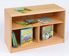 RS Open Bookcase with Solid Back