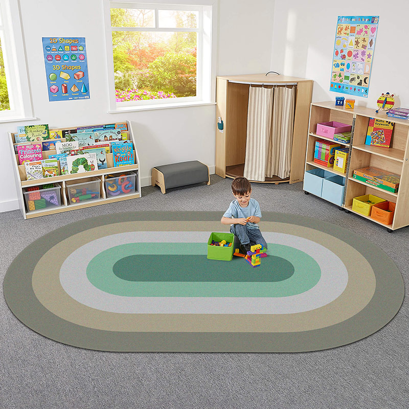 Oval Runway Scandi Rug 