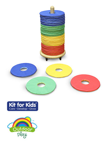 Rainbow Circular Cushions & Donut™ Trolley Set of 32