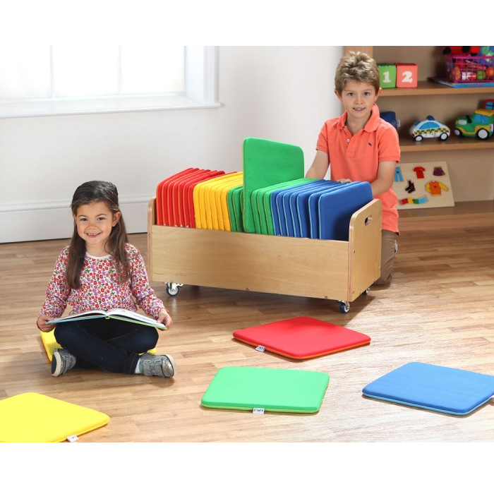 Rainbow Square Cushions & Tuf 2 Trolley Set of 32