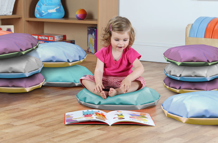 Story Cushions In Pastel Colours - Pack Of 10 Story Cushions In Pastel Colours - Pack Of 10