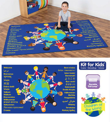 Children of the World™ Welcome Carpet - 2m x 1.3m
