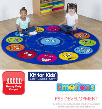 Emotions Interactive Circular Placement Carpet