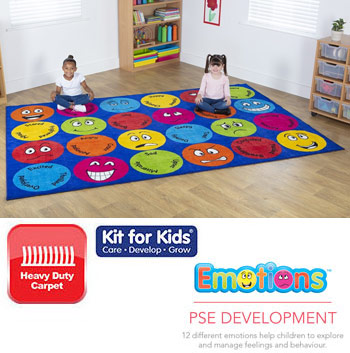 Emotions Interactive Rectangular Placement Carpet - 3m x 2m