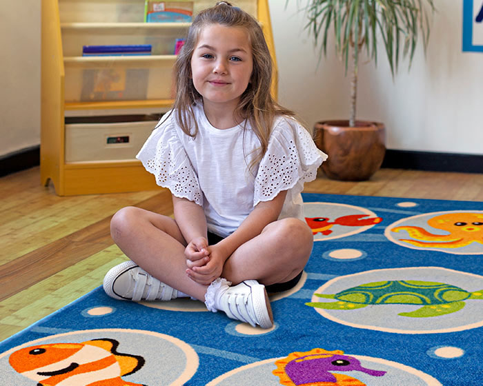 e4e Under the Sea™ Large Square Carpet 3m x 3m