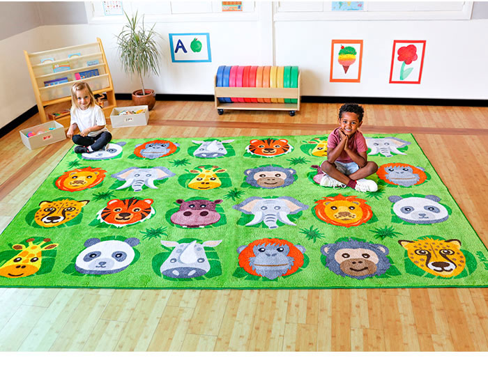 Zoo Conservation Rectangular Carpet - 3m x 2m