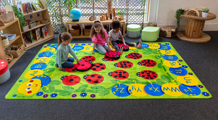 Back to Nature Chloe Caterpillar Numeracy & Literacy Carpet - 3m x 2m