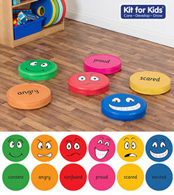 English Emotion Cushions (Pack 2)