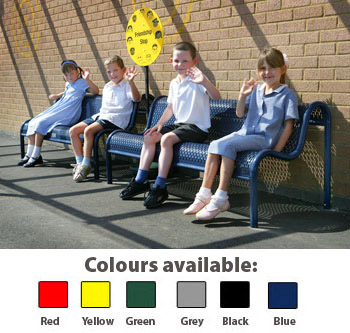 Junior Metal Bench - Thermal Plastic Coating (Freestanding)