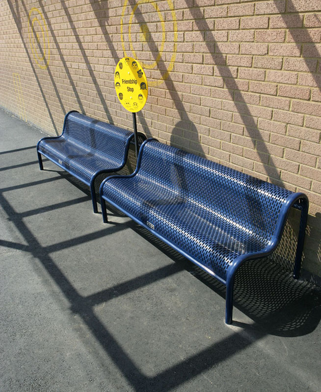 Junior Metal Bench - Thermal Plastic Coating (Freestanding) Junior Metal Bench - Thermal Plastic Coating (Freestanding)
