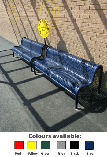 Adult Metal Bench - Thermal Plastic Coating (Freestanding)