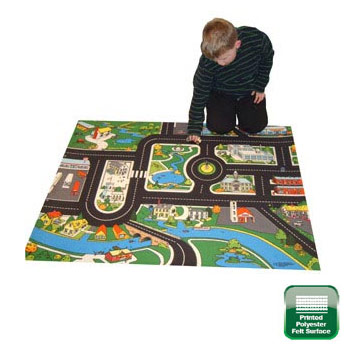 Large Town Roadway Playmat - 1.3m x 1m