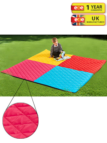 Indoor/Outdoor Large Quilted Harlequin Mat - 2m x 2m