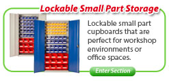 Lockable Small Parts Storage