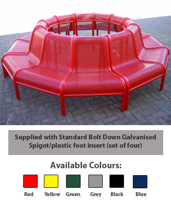 Circular Perforated Metal Seats