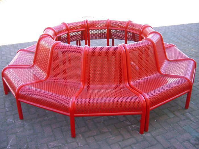 Circular Perforated Metal Seats