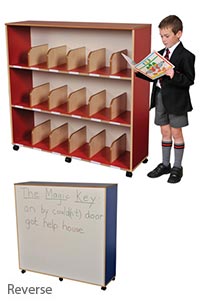 Children's Bookcase with Drywipe Back