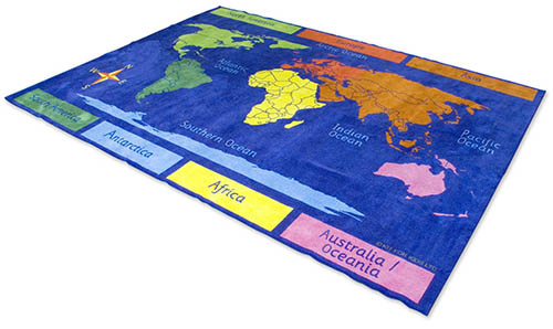 Primary World Explorer Rug - 3m x 2m Primary World Explorer Rug - 3m x 2m