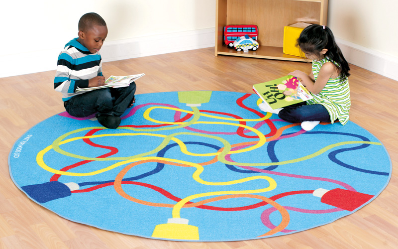 Decorative Colour Tubes Carpet - 2000m Diameter Decorative Colour Tubes Carpet - 2000m Diameter