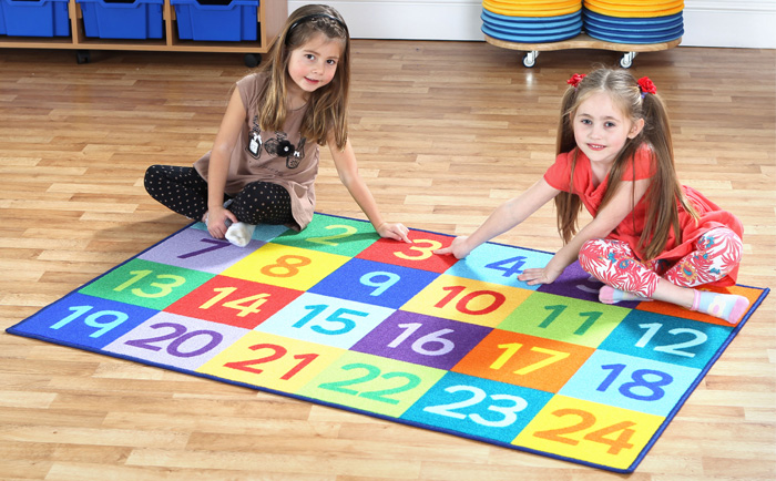 Rainbow 1-24 Numbers Carpet