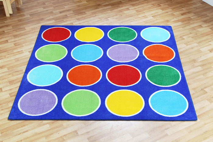 Rainbow Circle Placement Carpet