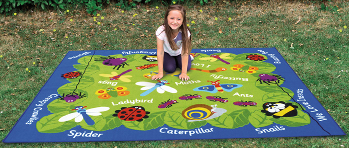 Back To Nature™ Minibeasts Outdoor Mat - 2.4m x 2m