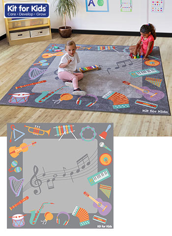 Musical Instrument Carpet 2m x 2m