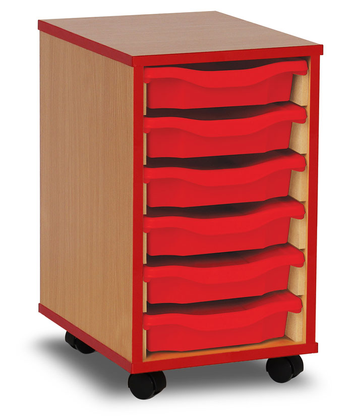 Single 6 Tray Unit - Colour Front