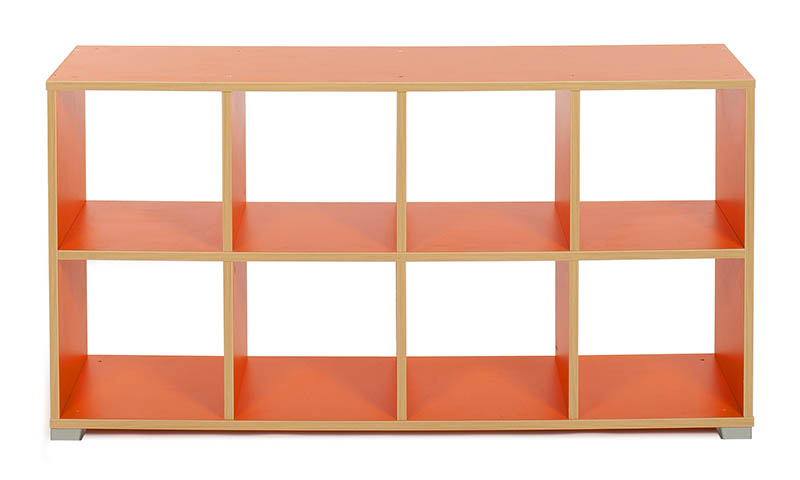 Bubblegum Storage Room Divider - 8 Compartment Unit