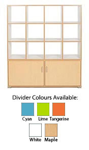 Bubblegum Storage Room Divider - Combination Unit 6