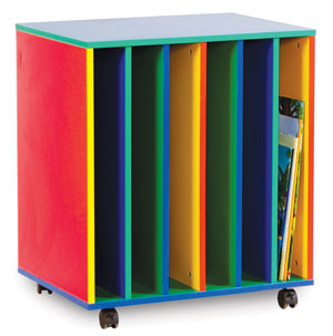 Multicolour 6 Slot Big Book Holder