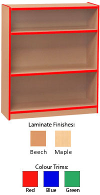 Open Colour Front Bookcase - 750mm