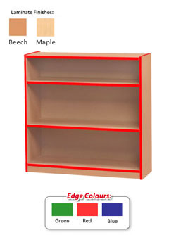 Standard Bookcase with Coloured Edge - 750mm High