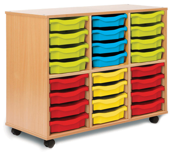 Storage Allsorts Unit with 24 Single Trays