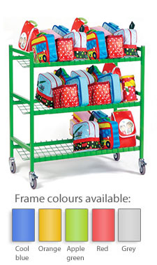 Heavy Duty Wide Double Sided Lunchbox Trolley