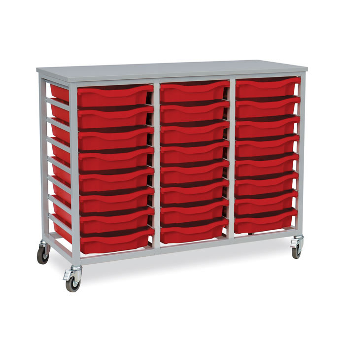 24 Single Tray Unit with Castors