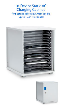 LapCabby Lyte 16 Single Door Static Metal Shelf