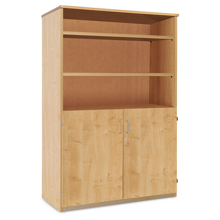 Stock Cupboard with Shelves & Lockable Cupboard  H1518mm