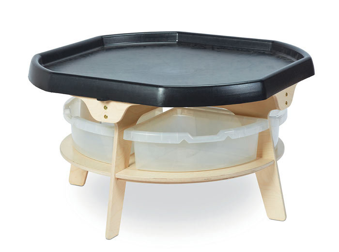 Play Tray Activity Table with Shelf and Tubs
