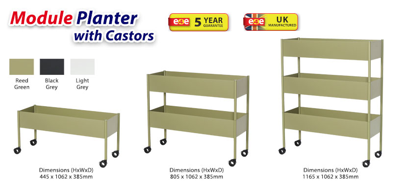 MODULE planter with castors 3