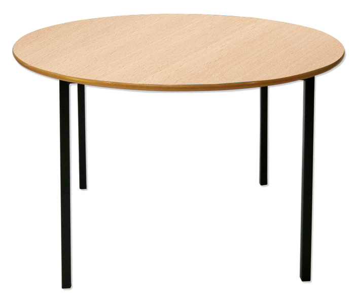 Circular Budget Canteen Dining Table - (Polished MDF Edge)
