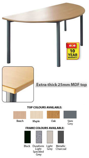 Semi-Circular Traditional Meeting Room Table