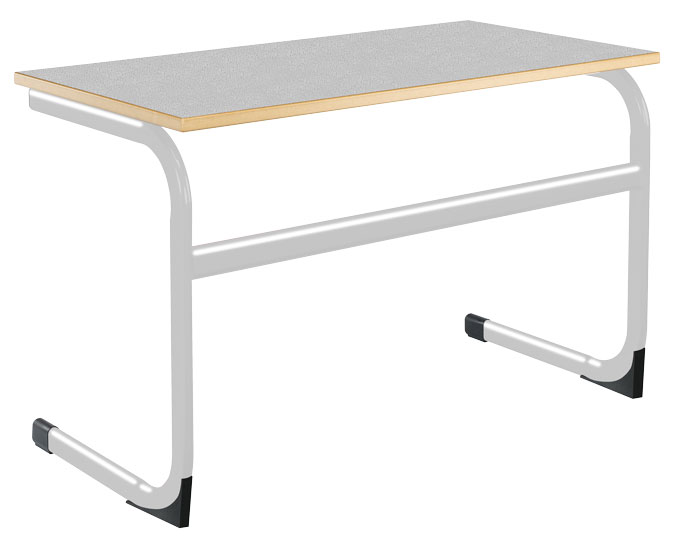 Euro Double Table - MDF Edge - 1200 x 600mm