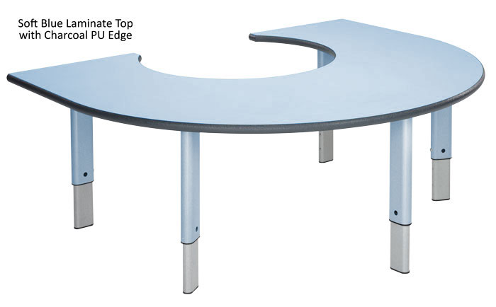 Height Adjustable Heavy Duty - Rainbow Shape Table