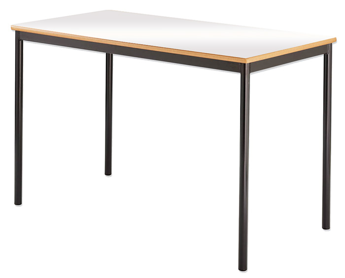 Whiteboard Spiral Stacking Rectangular Table - Bullnosed MDF Edge