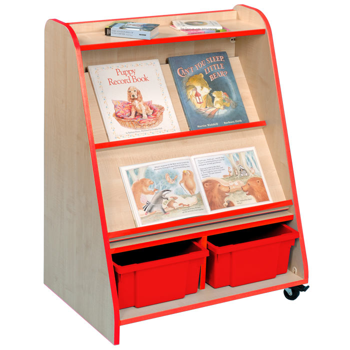 e4e Denby Mobile Display Storage Unit With 2 Storage Trays