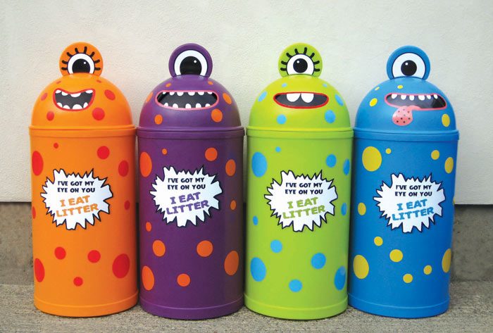 Set of 4: 42 or 52 Litre Monster Litter Critter Bins