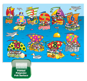 1-10 Mouse Boat Race Playmat
