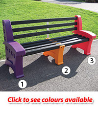 Multicoloured Seat - 3 Person